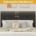 Lifezone Queen Bed Frame with Headboard Upholstered Platform Bed Frame with 4 Storage Drawers, Black