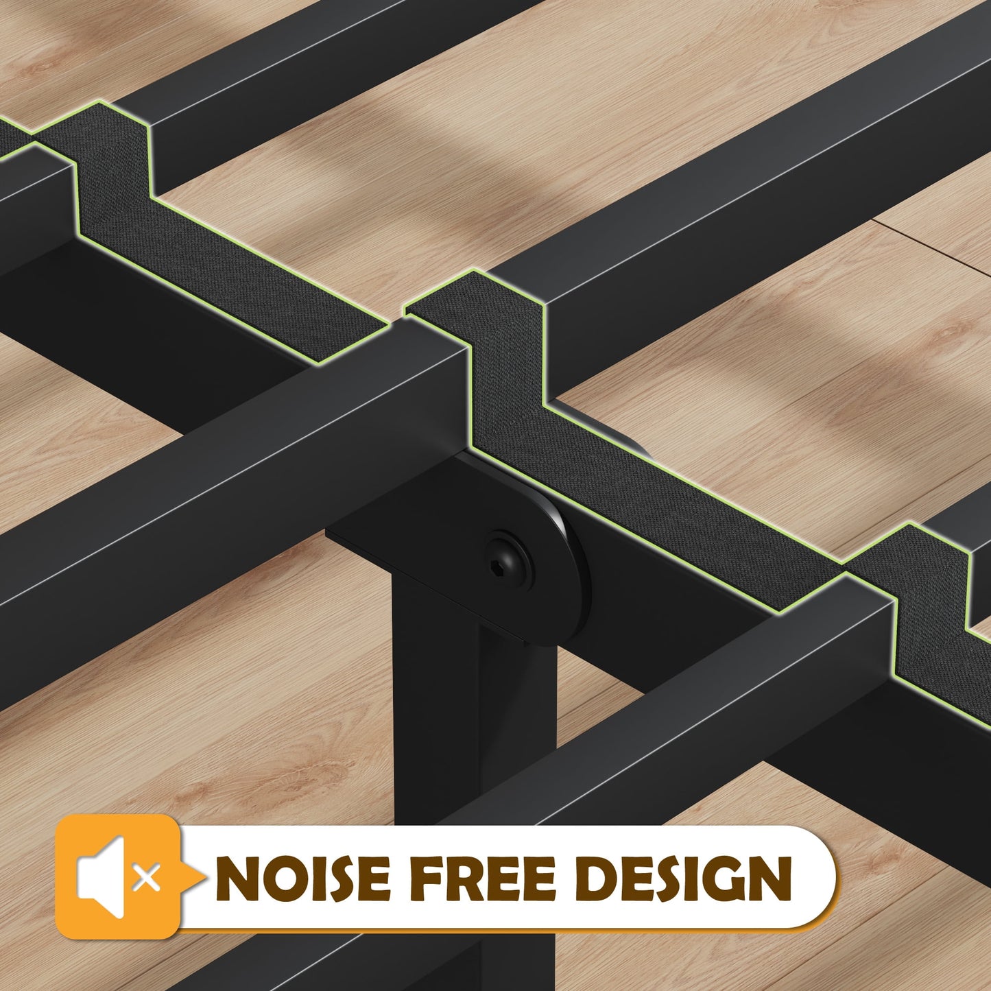 Lifezone Full Bed Frame with Rustic Vintage Wood Headboard and Footboard,Metal Support,Rustic Brown