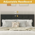 Lifezone Queen Size Storage Bed Frame Upholstered Bed with 4 Drawers,Easy assemble, No Box Spring Needed, Grey